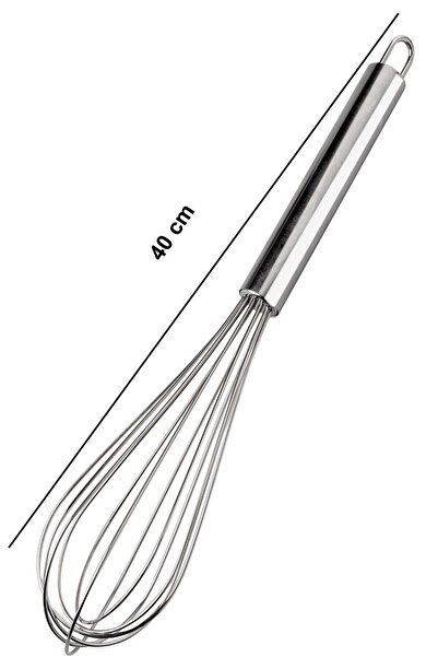 ALBETTO Paslanmaz Çelik Lüks Çırpıcı Büyük Boy 40cm