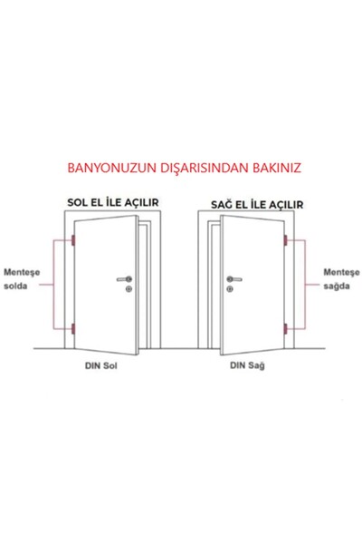 ŞENEL Yapı Market Bravo Polaris Nikel Saten Aynalı WC Kapı Kolu