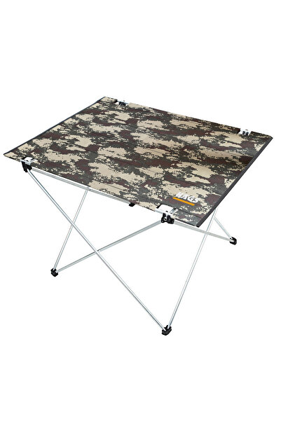HAEGS Ultralight Katlanır Kamp Masası, Piknik, BBQ, Balıkçılık Avcılık Plaj için Masa Büyük Kamuflaj