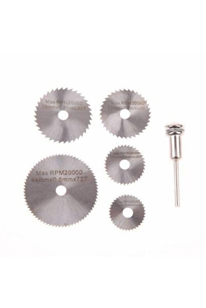 mrtbilisim 6 Parça Ahşap Mini Matkap Testere Ucu Ağzı Mandrelli Matkap Uyumlu...