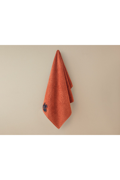 English Home Fiori 50x80 Cm Prosop de Față Broderie Bumbac Culoare Tigla