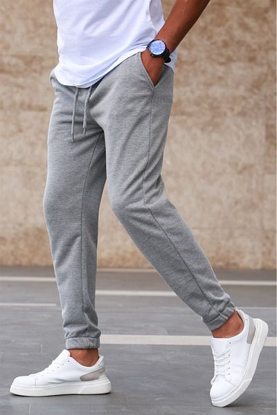 Madmext Grauer Basic Trainingsanzug 5424