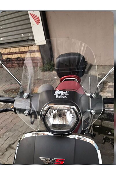 JİEKAİ RKS PRIDE 125 ön cam ön siperlik şeffaf rellax marka şeffaf