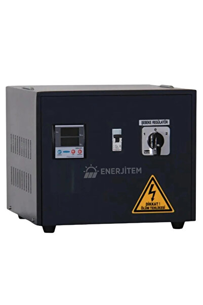 ENERJİTEM Regülatör 5 Kva Monofaze Servo Kontrollü Voltaj Regülatörü, 5 Kva R...