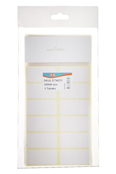 Generic Brand U-4 SCHOOL LABEL 20*40 WHITE U4-F242