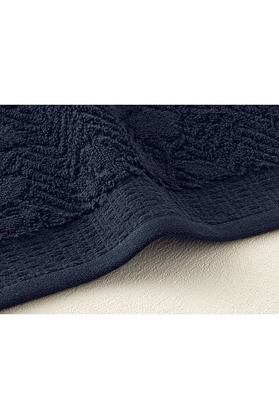 English Home Prosop de față din bumbac jacquard negru Alyssa - 50x80 cm