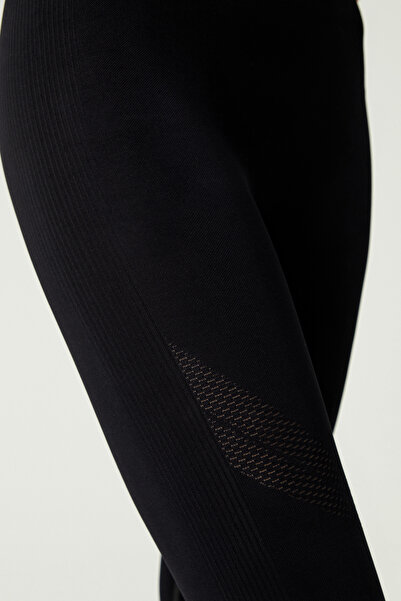 Los Ojos x Melodi Black High Waist Seamless Sports Tights Adorn