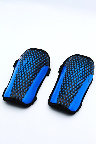 İMVULA Blue Double-Strapped Knee Protector Football Shin Guard - No Carpet Field
