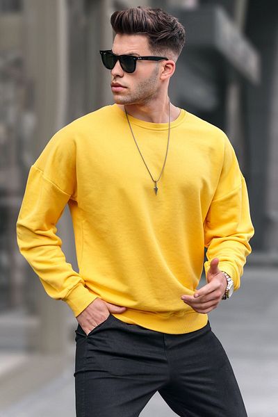 Madmext Gelbes Sweatshirt für Herren 4782