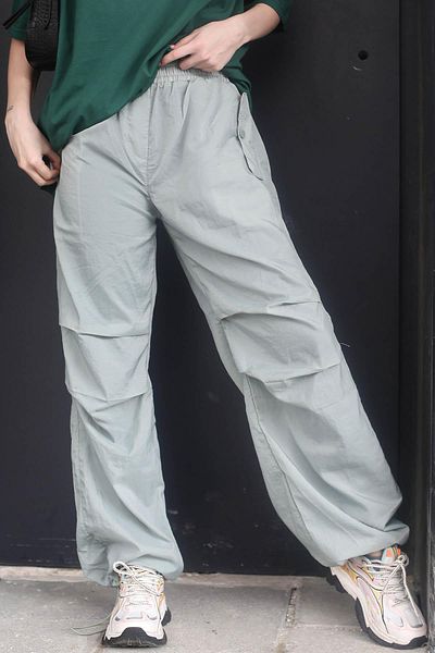 Madmext Mintgrüne Parachute Jogger Damenhose Mg1726