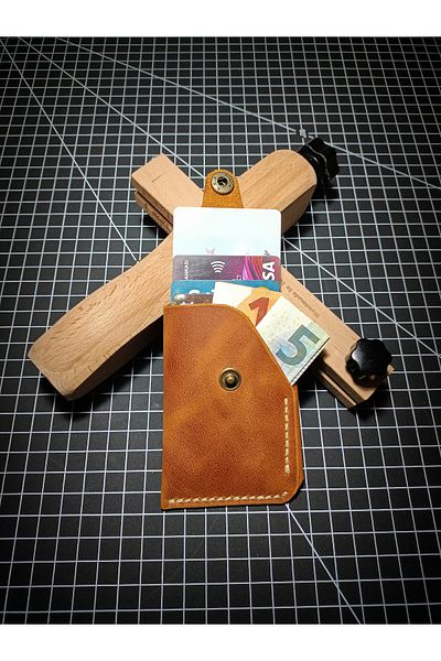 FH LEATHER GOODS Genuine Leather Card Holder Wallet - Personalized, 10Cmx7Cmx2Cm Dimensions