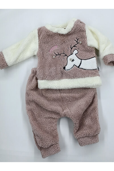 hobbe baby Polar Fabric Embroidery Patterned Baby / Kids Set 6-9-12-18 Months