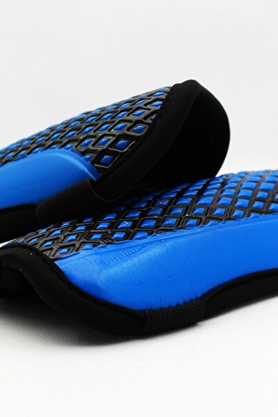İMVULA Blue Double-Strapped Knee Protector Football Shin Guard - No Carpet Field