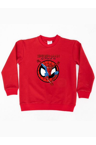 SPIDERMAN printed spiderman cotton fabric children's sweatshirt