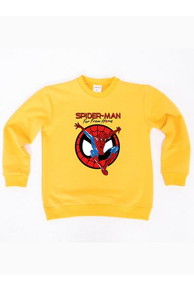 SPIDERMAN Hanorac pentru copii din țesătură de bumbac spiderman imprimat