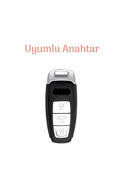 GMA KEYS luxury AuDi 2021-2022 KEy CasE - Black GolD GolD Color A3 A6l A7 A8 Q8 E Tron C8 D5 Nano