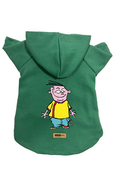 Monopetz Hooded Fleece Sweatshirt Dog and Cat Outfit & Dress - Green Ed