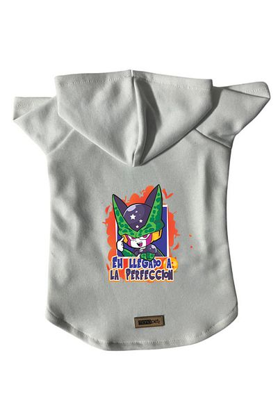 Monopetz Hooded Fleece Sweatshirt Dog and Cat Outfit & Dress - White DBZ 05