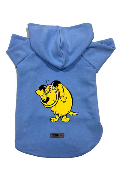 Monopetz Hooded Fleece Sweatshirt Dog and Cat Outfit & Dress - Blue Rabugento