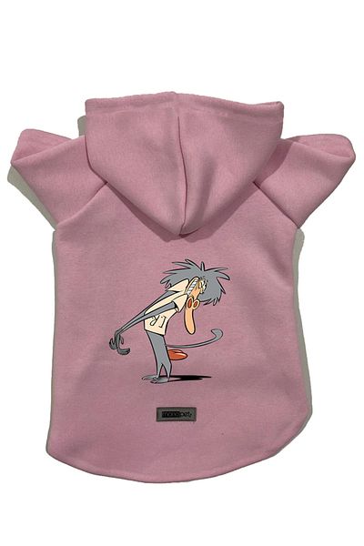 Monopetz Hooded Fleece Sweatshirt Dog and Cat Outfit & Dress - Pink IR005