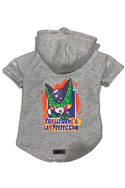Monopetz Hooded Fleece Sweatshirt Dog and Cat Outfit & Dress - Gray DBZ 05