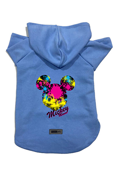Monopetz Hooded Fleece Sweatshirt Dog and Cat Outfit & Dress - Blue New Micke...