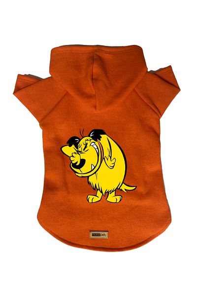 Monopetz Hooded Fleece Sweatshirt Dog and Cat Outfit & Dress - Orange Rabugento