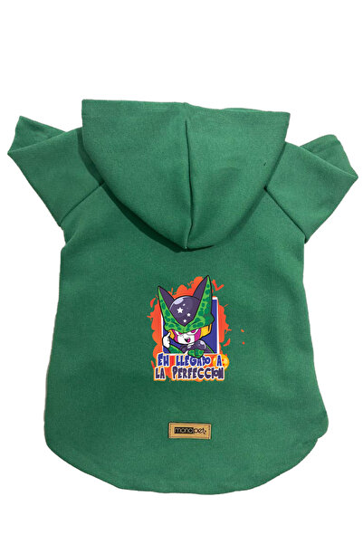 Monopetz Hooded Fleece Sweatshirt Dog and Cat Outfit & Dress - Green DBZ 05 -...