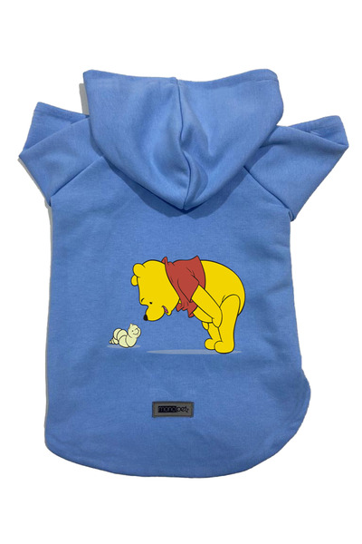 Monopetz Hooded Fleece Sweatshirt Dog and Cat Outfit & Dress - Blue Winnie Th...