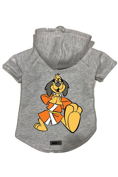 Monopetz Hooded Fleece Sweatshirt Dog and Cat Outfit & Dress - Gray Hong Kong