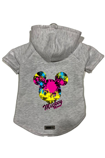 Monopetz Hooded Fleece Sweatshirt Dog and Cat Outfit & Dress - Gray New Micke...