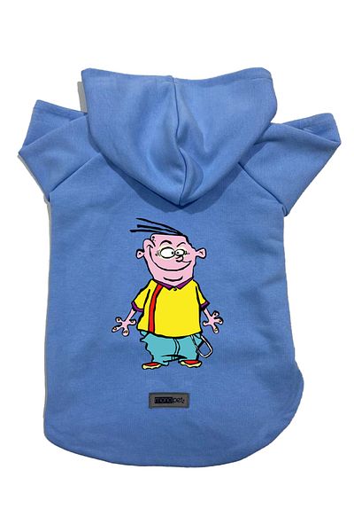 Monopetz Hooded Fleece Sweatshirt Dog and Cat Outfit & Dress - Blue Ed