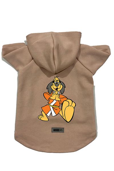 Monopetz Hooded Fleece Sweatshirt Dog and Cat Outfit & Dress - Beige Hong Kong
