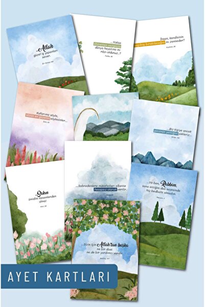 MuslimWalk Firuze – 10’lu Mini Poster Seti