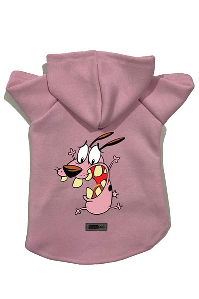 Monopetz Hooded Fleece Sweatshirt Dog and Cat Outfit & Dress - Pink Courage