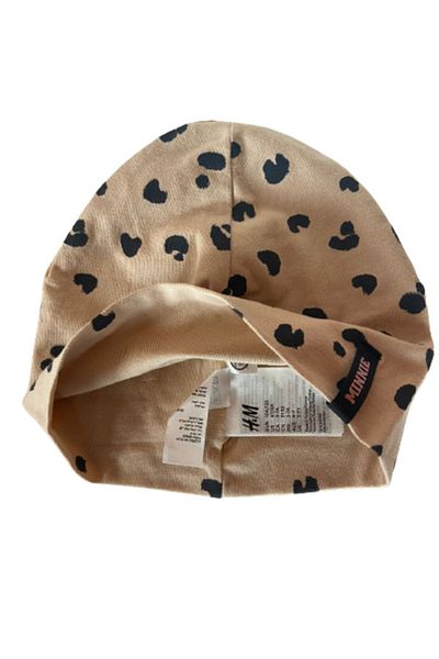 DG WOODBOR DG WOODBR Leopard Patterned Navy Blue Hat with Minnie Label