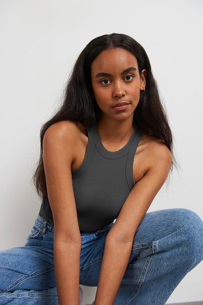 Madmext Mad Girls Dyed Grey Body Mg1283