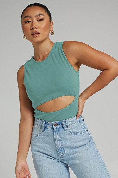 Madmext Menta zöld szakadt, részletes alap body