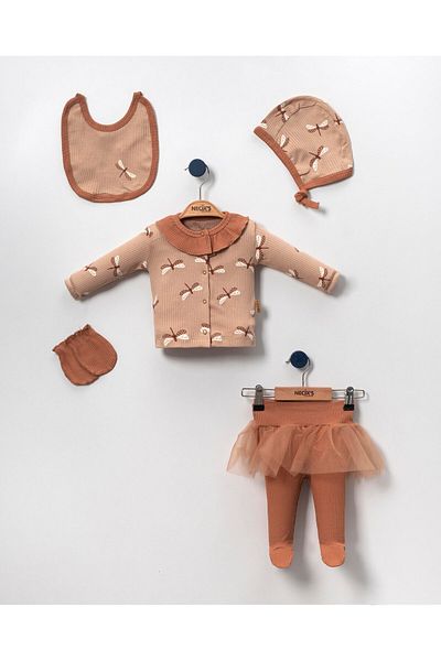 Necix's Wellington Soft Baby Girl Hospital Exit Set of Five