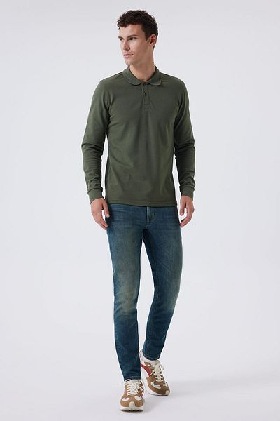 Lee Cooper تي شيرت كاكي للرجال - موديل Soon U.Sleeve