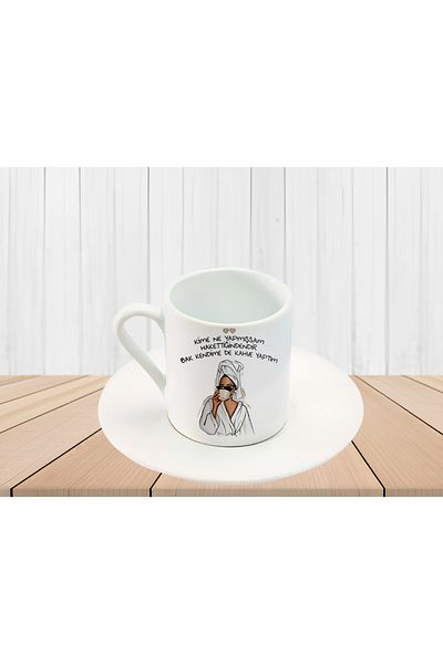 GünayStore WHATEVER I DID TO WHOM IS BECAUSE THEY DESERVE LOOK MYSELF TOO COFFEE.... WRITTEN WOMEN PRINTED TURKISH COFFEE CUP
