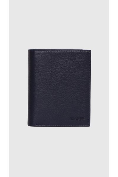 Grande 1412 Model Genuine Leather Men's Wallet - Arsel Navy Blue