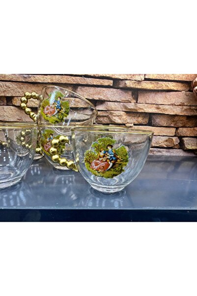 Umut Karcı 6lı El Boyama Takımı Nostalji Kupa Bardak