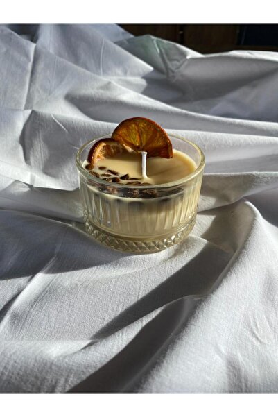 Daphne Candles Aksesuar Kahve ve Portakallı %100 Doğal ve Vegan SoyaWax Mum