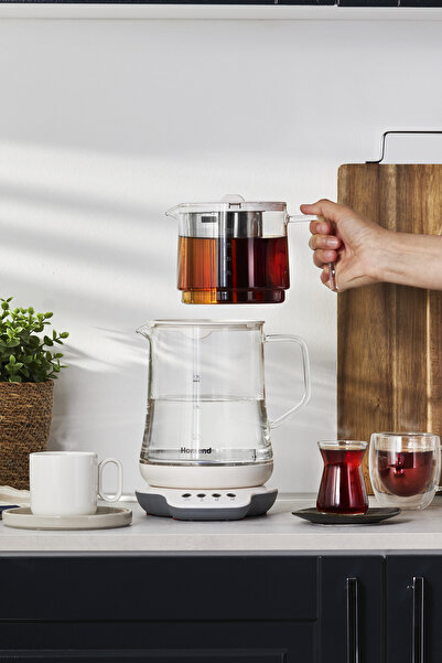 HOMEND Royaltea 1749h Talking Glass Tea Machine White