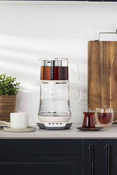 HOMEND Royaltea 1749h Talking Glass Tea Machine White