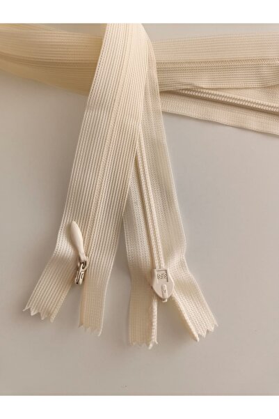 fabricorg Hidden Zipper 40 Cm 2 Pieces (CREAM)
