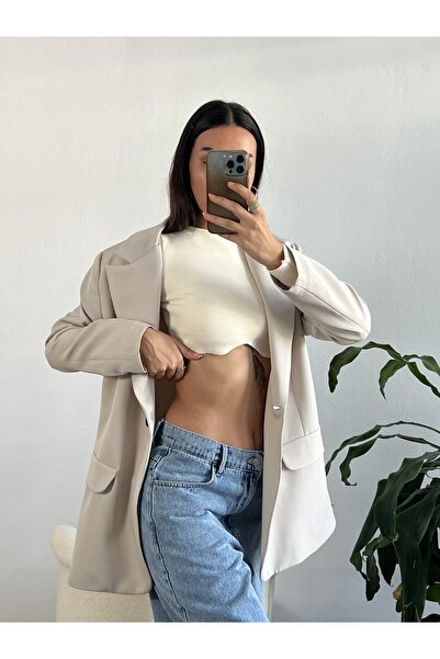 minaaise Оверсайз блейзер з каменем - 24022