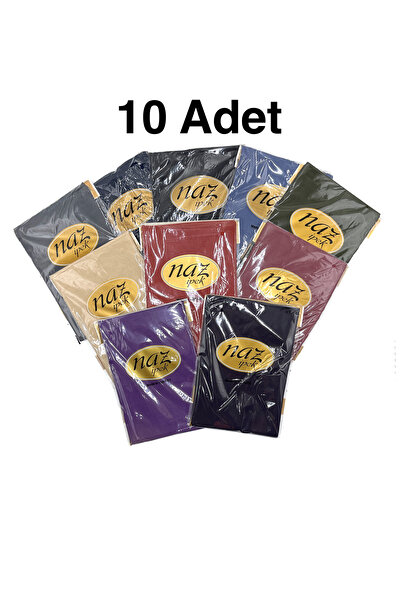 Naz Ipek 10'lu Poşetli Çok Renkli Düzrenk Oyalanacak Hediyelik Dağıtmalık Yazma 100x100 Toptan Eşarp