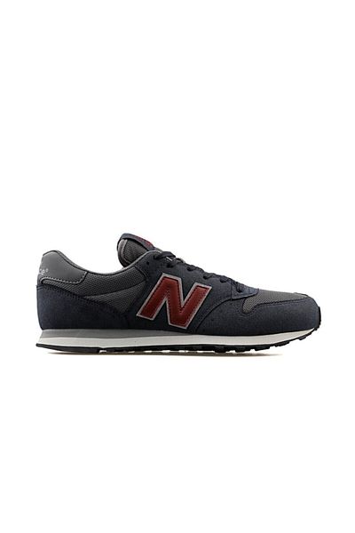 New Balance 500 حذاء رياضي كاجوال للرجال باللون الأحمر الداكن Gm500tsk
